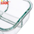 microwave-safe thermal hot insulated clear glass airtight